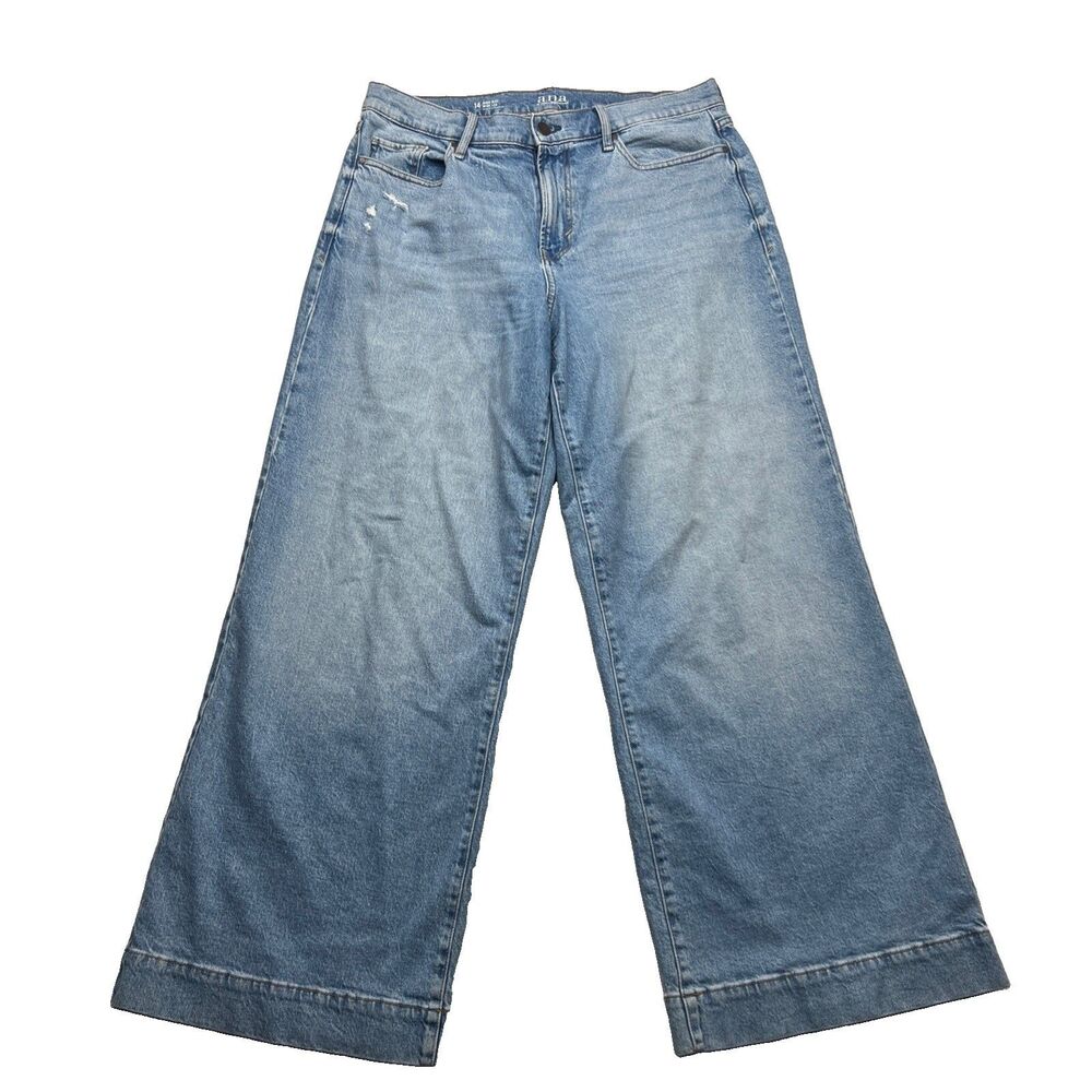 a.n.a a Women's High Rise Wide Leg Jeans sz 14 stretch GUC